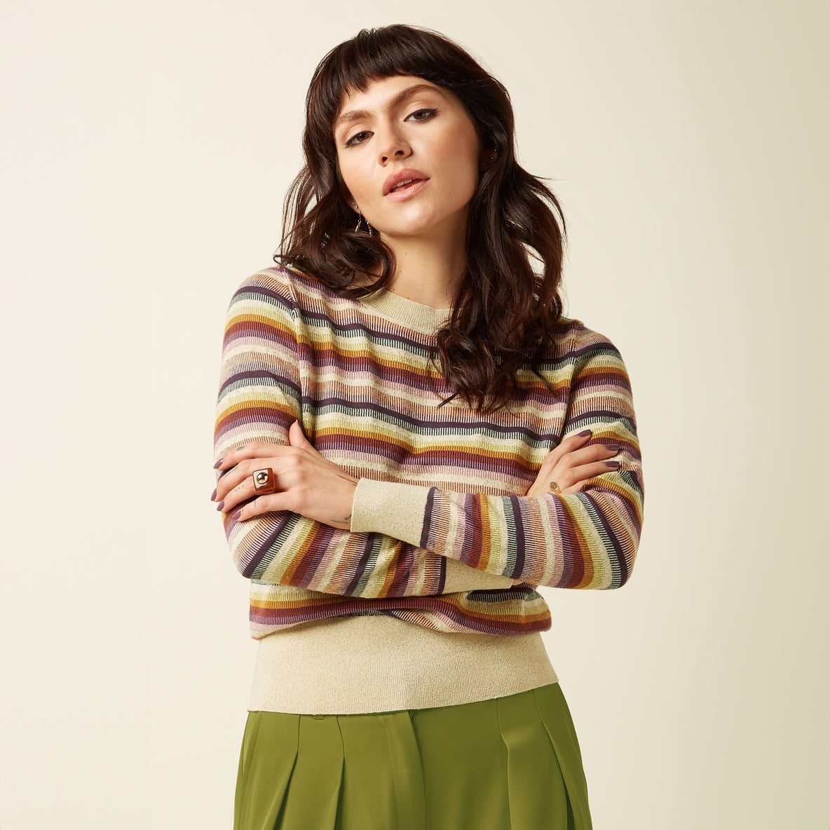 Jersey Agnes Top Mercury