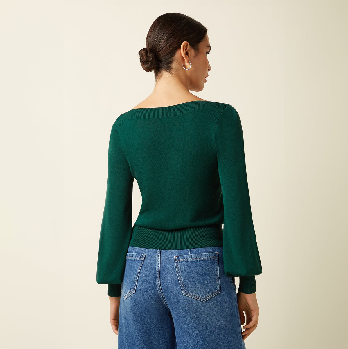 Jersey Audrey Bell Top Azzy verde