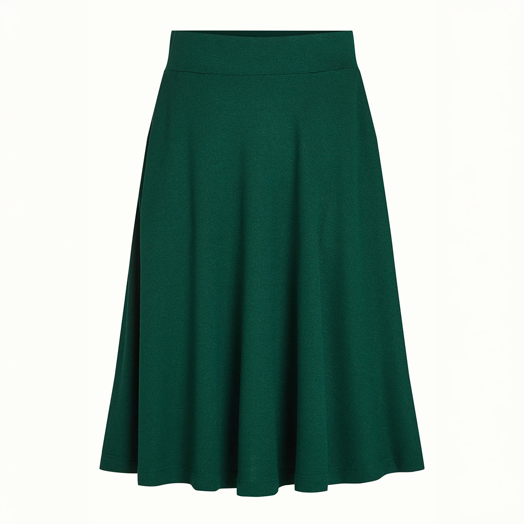 Falda Serena Skirt Milano Crepe verde