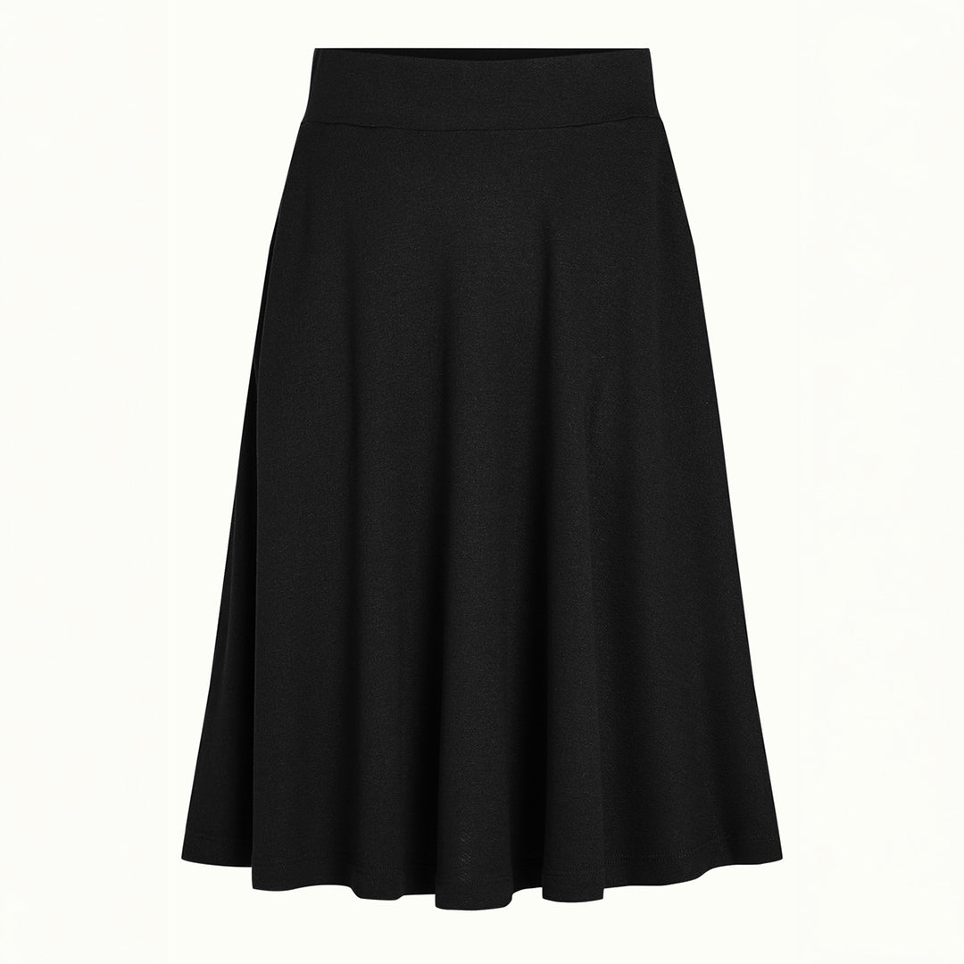 Falda Serena Skirt Milano Crepe negro