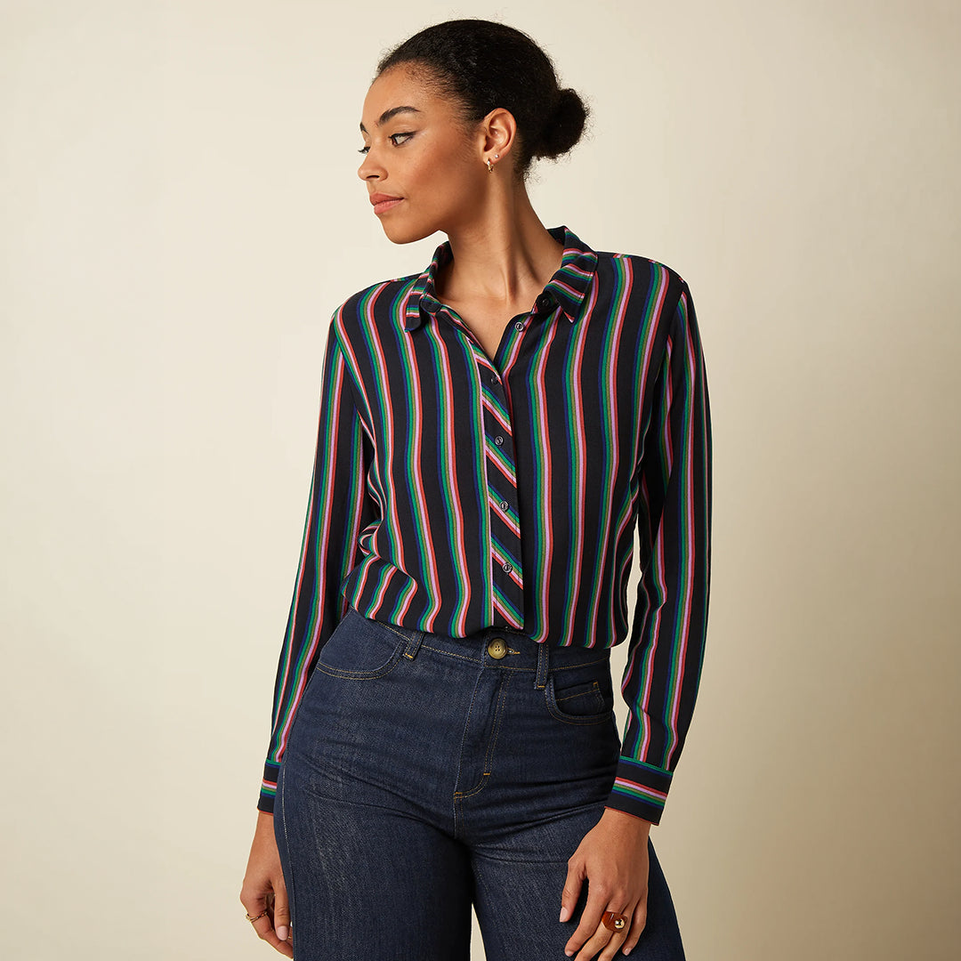 Blusa Rosie Blouse Harley Stripe