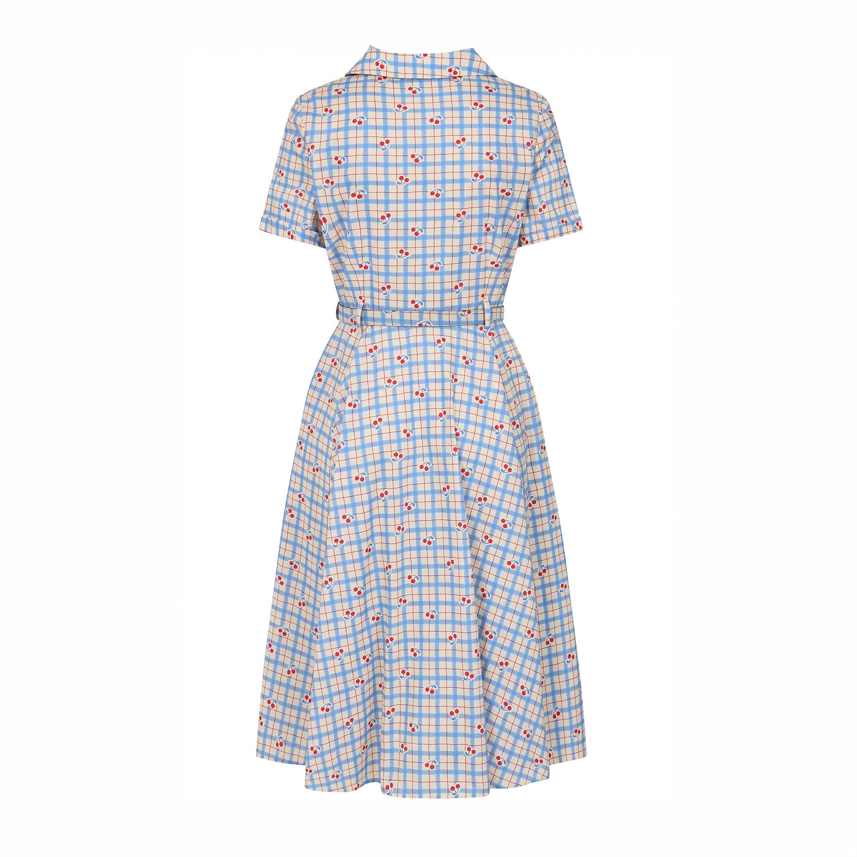 Blue Bella Cherry Check Dress
