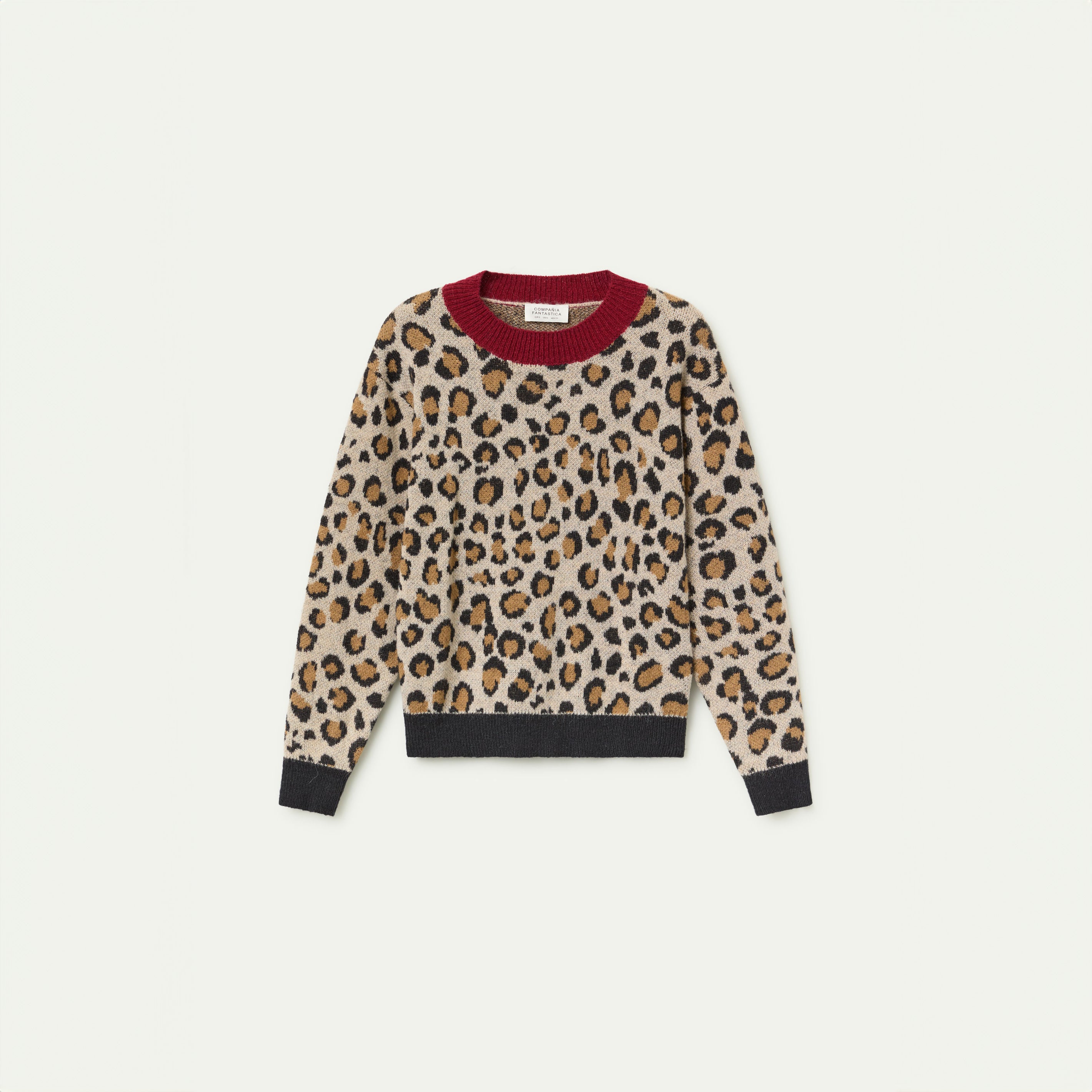 Jersey Jacquard Mini Leopard