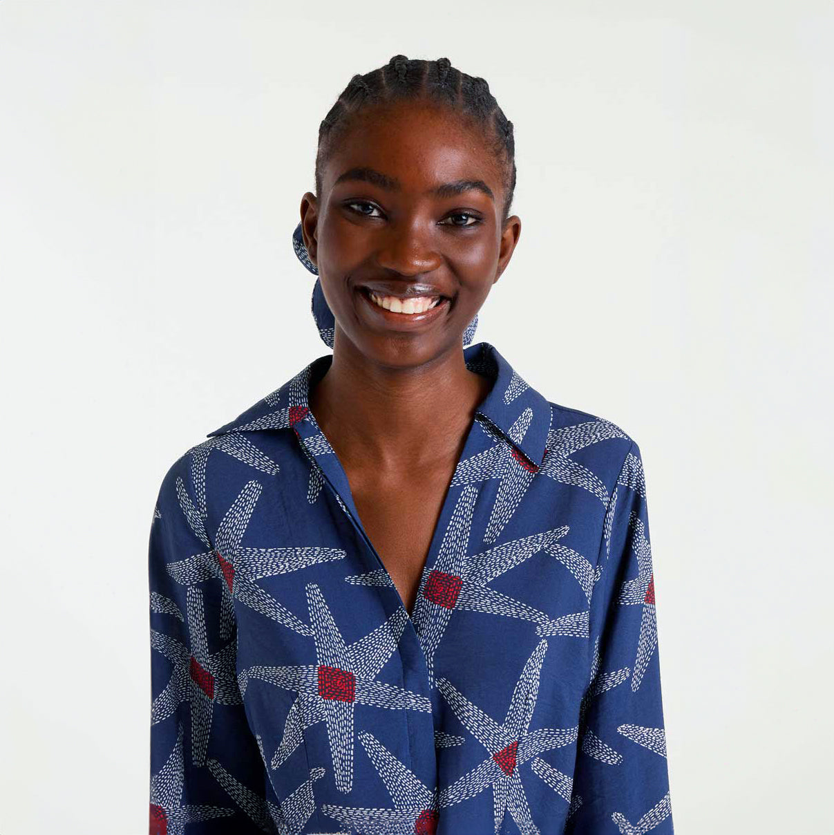 Vestido midi estampado Starships