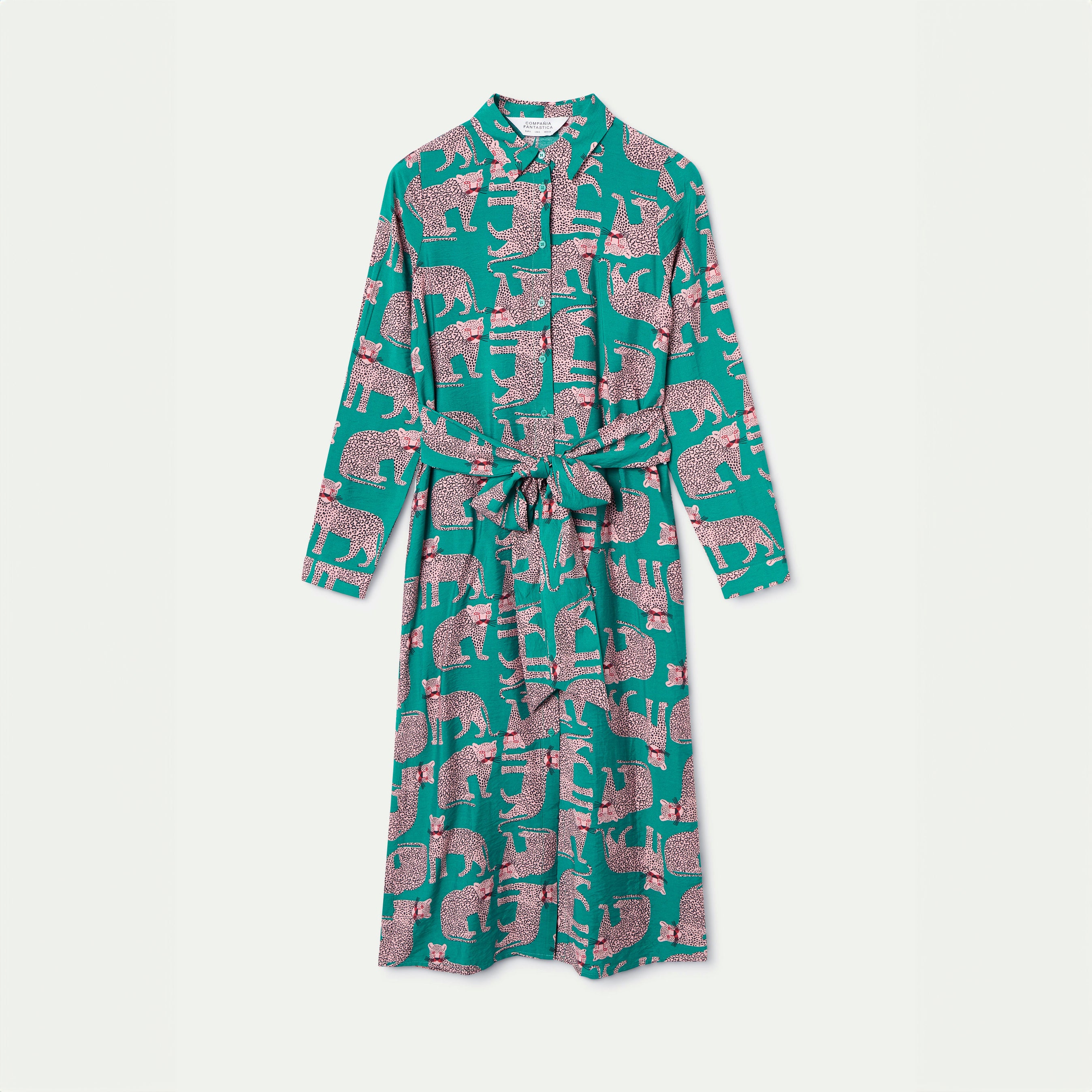 Vestido midi con estampado Onca