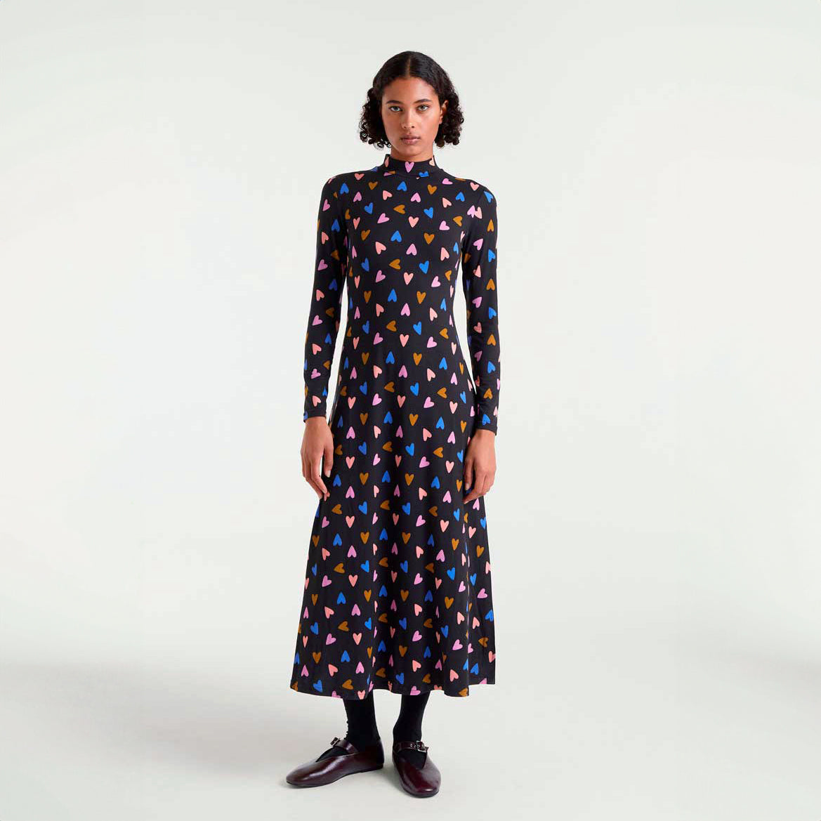 Vestido largo con estampado Potpourri