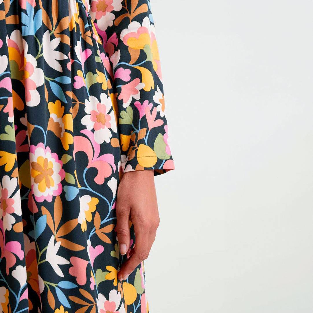 Vestido midi con estampado Baboushka