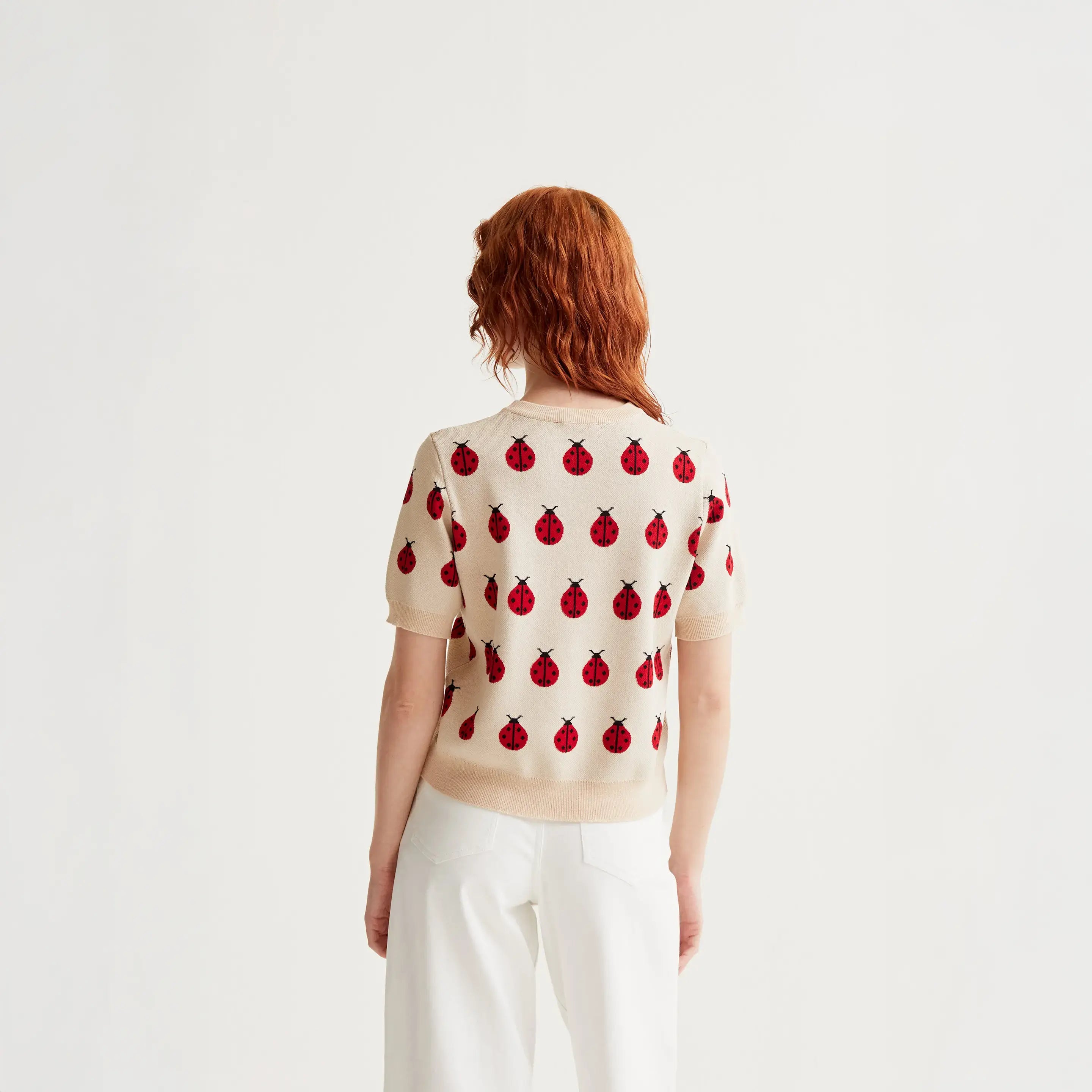 Jersey punto con estampado Red Coccinella