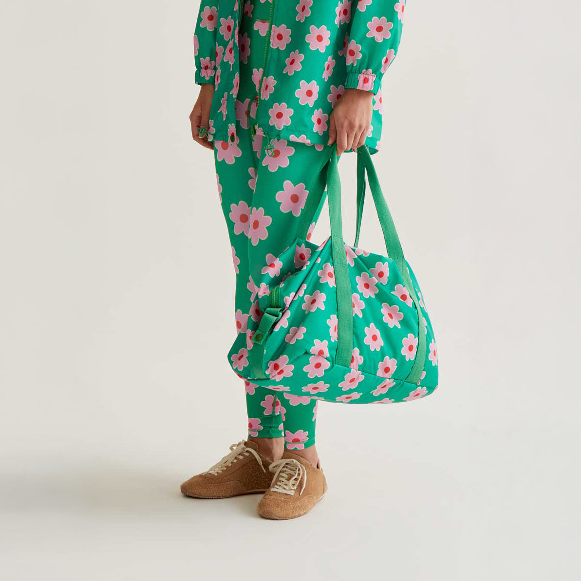 Bolso deportivo con estampado Pink Flowers