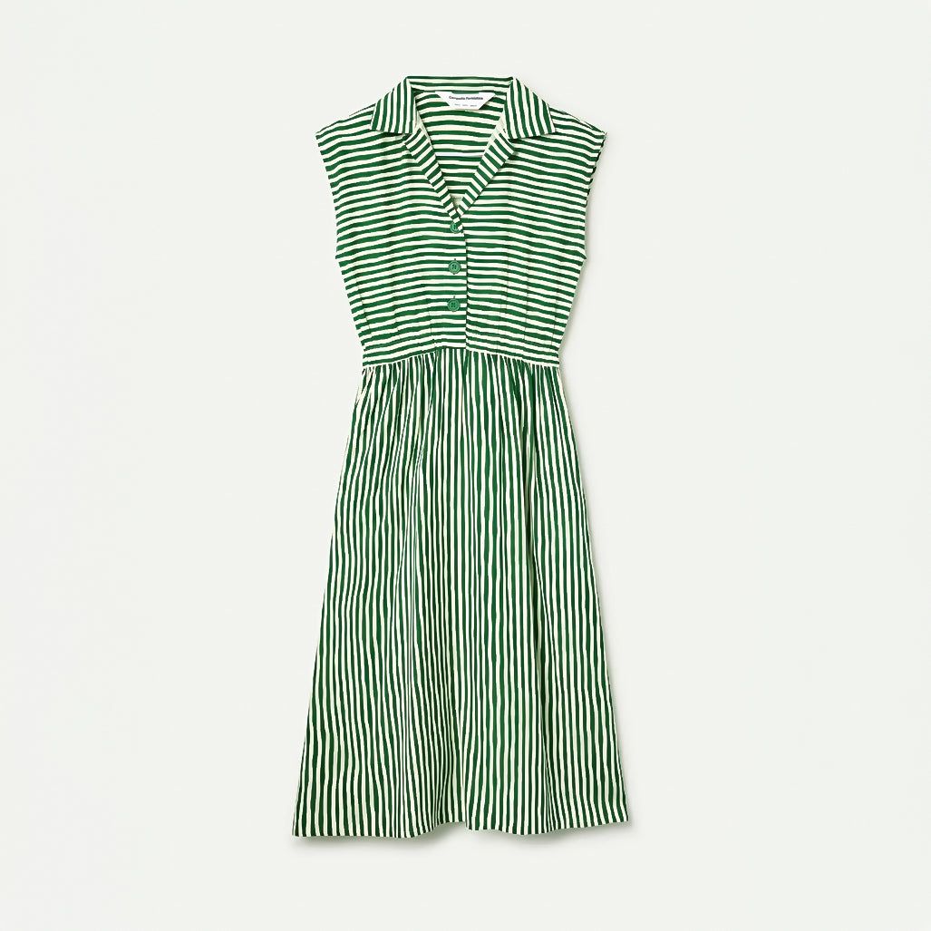 Lavagna Green print midi dress