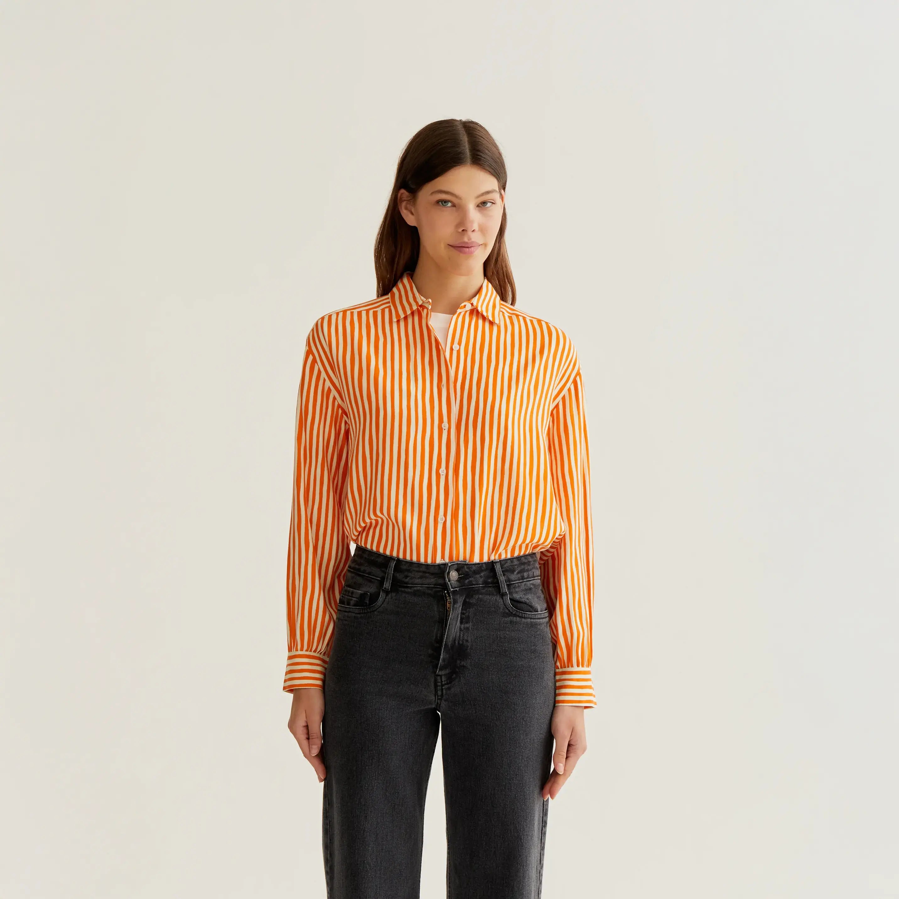 Camisa con estampado Lavagna Orange