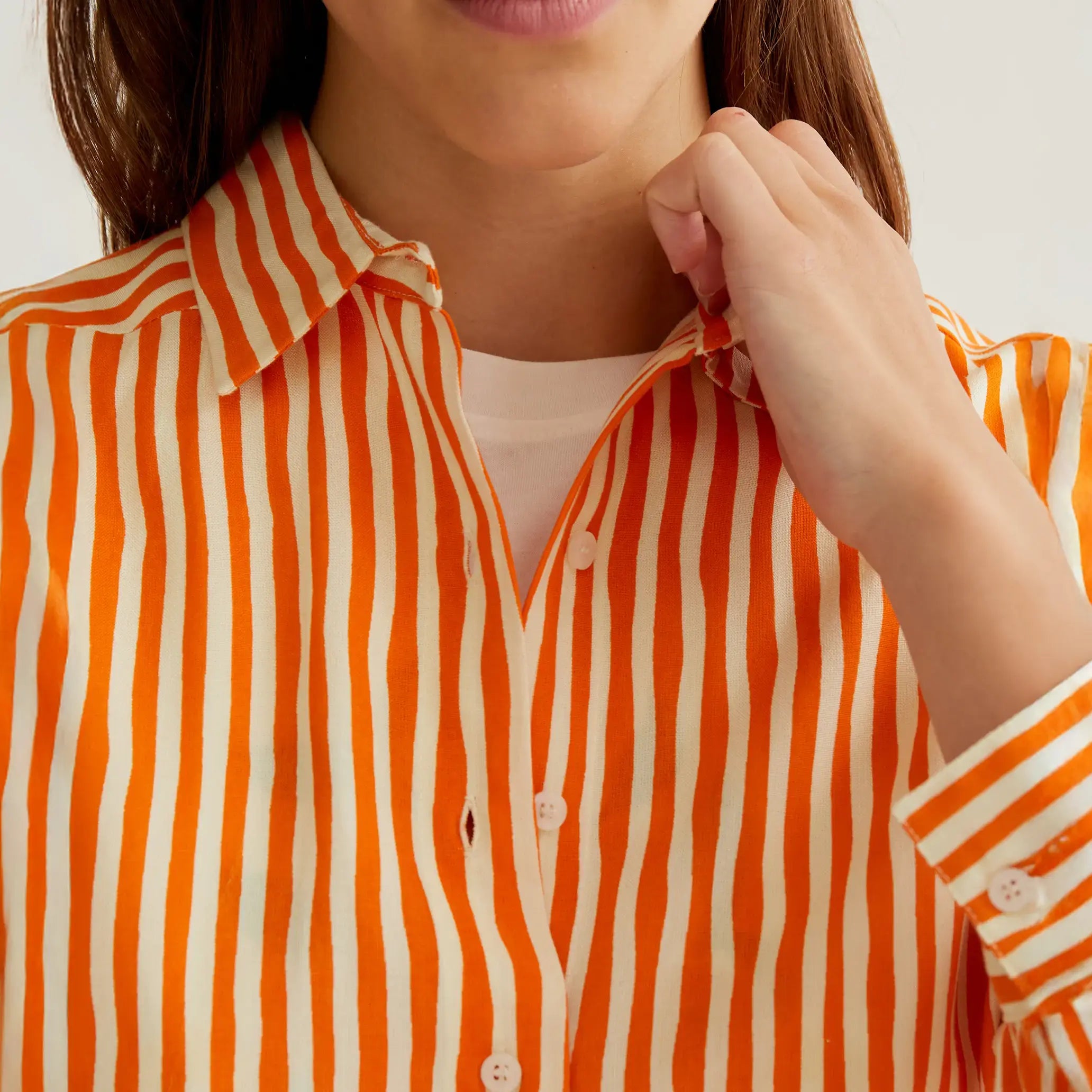 Camisa con estampado Lavagna Orange