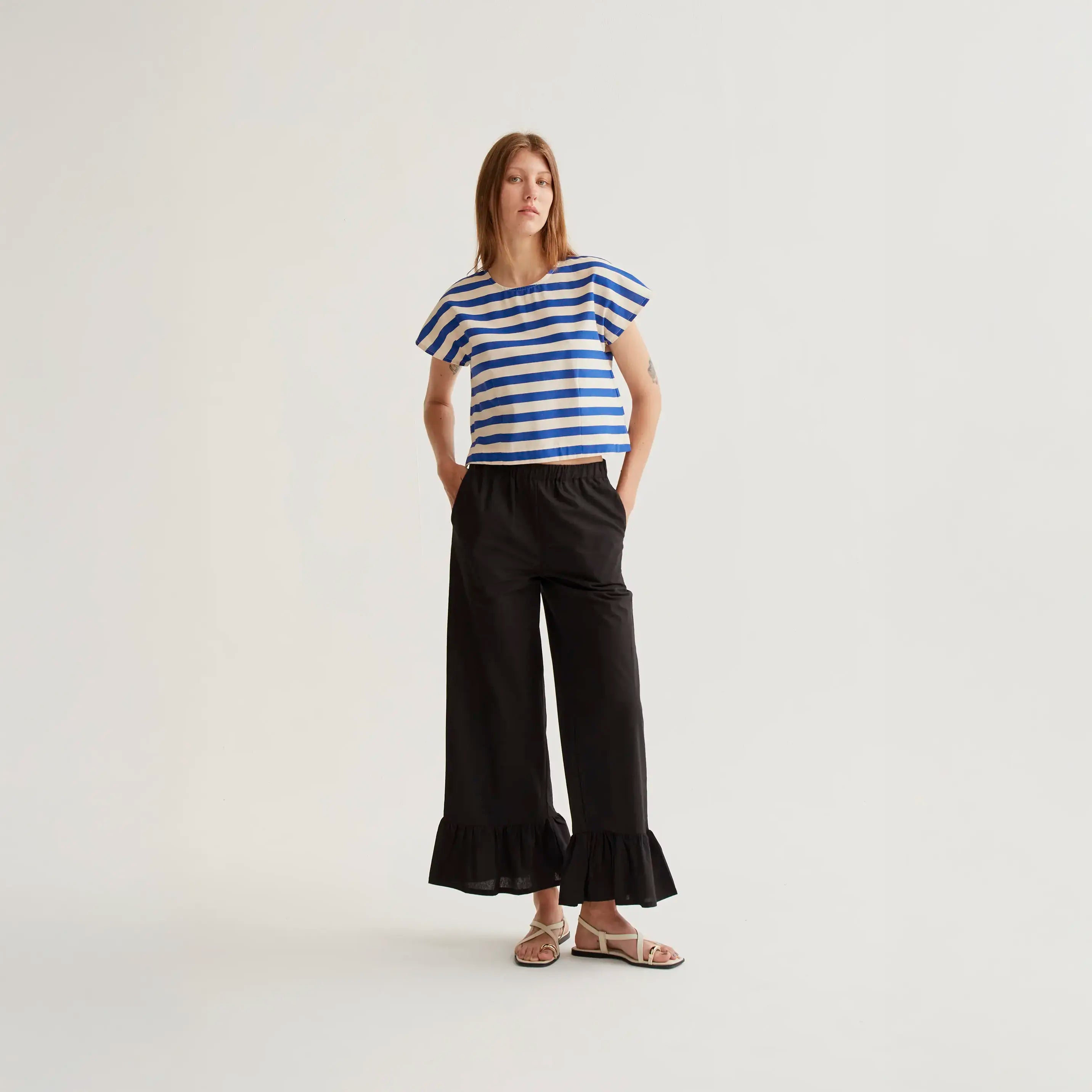 Top con estampado Bamboo Blue