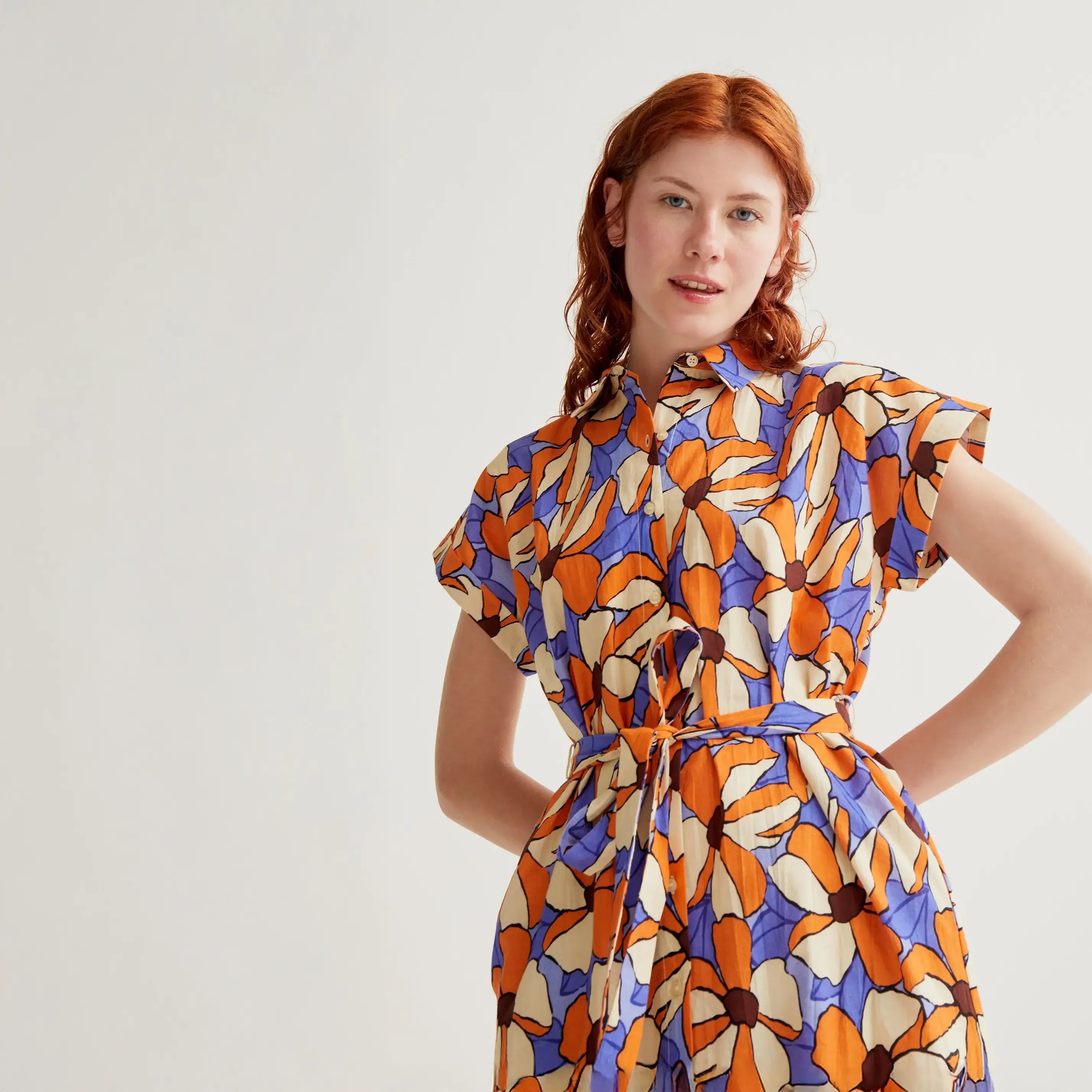 Vestido midi con estampado Marigold