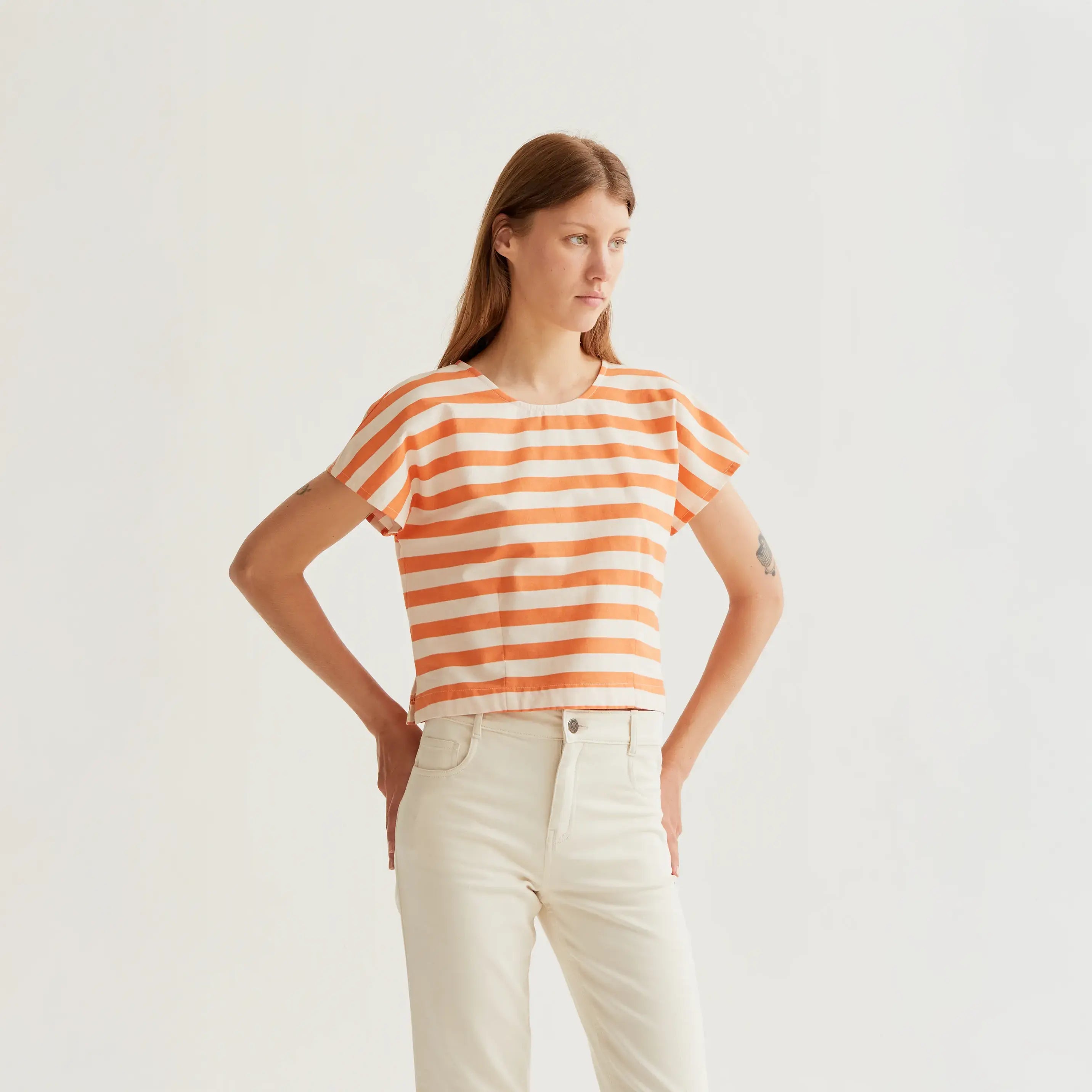 Top con estampado Bamboo Orange