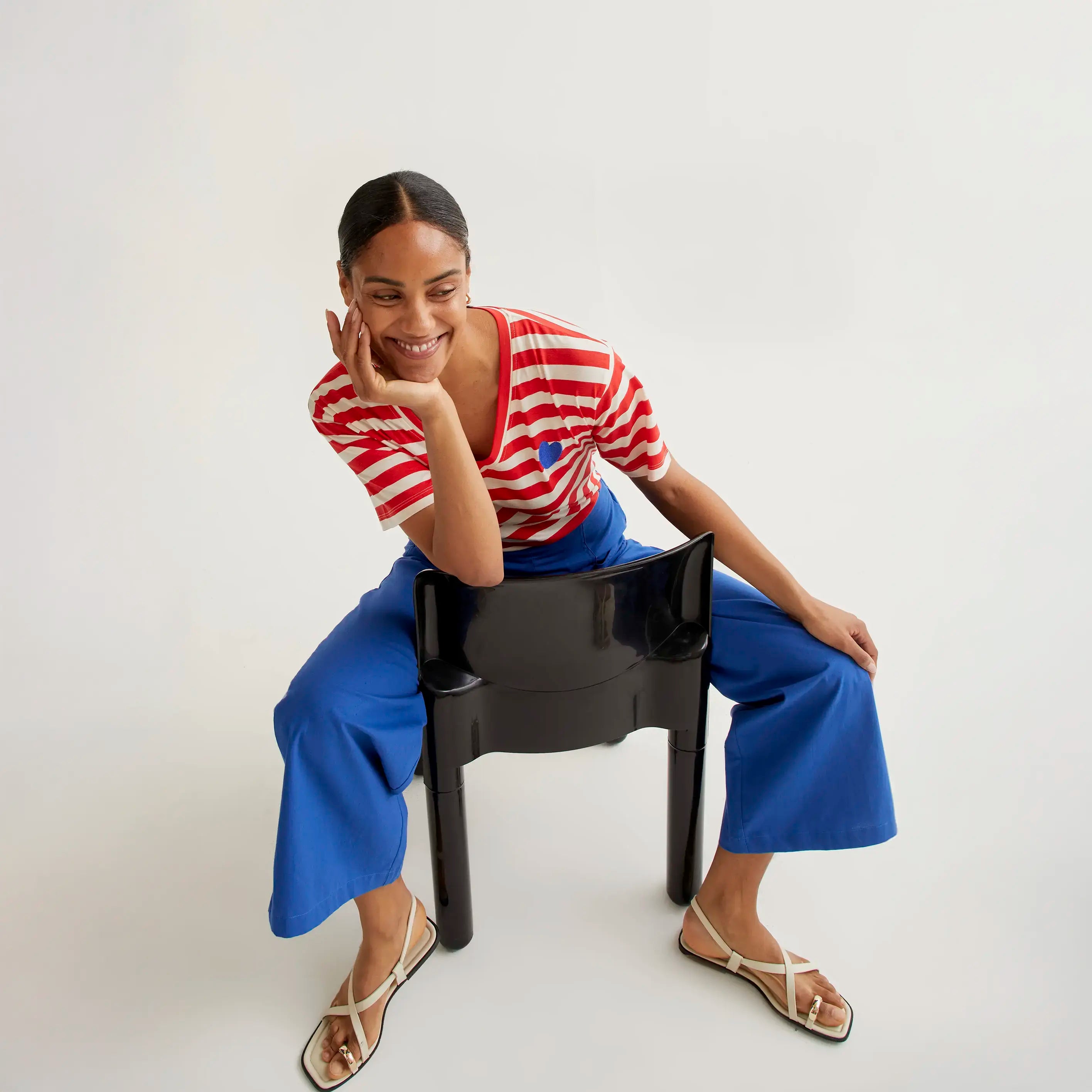 Camiseta rayas rojo y blanco