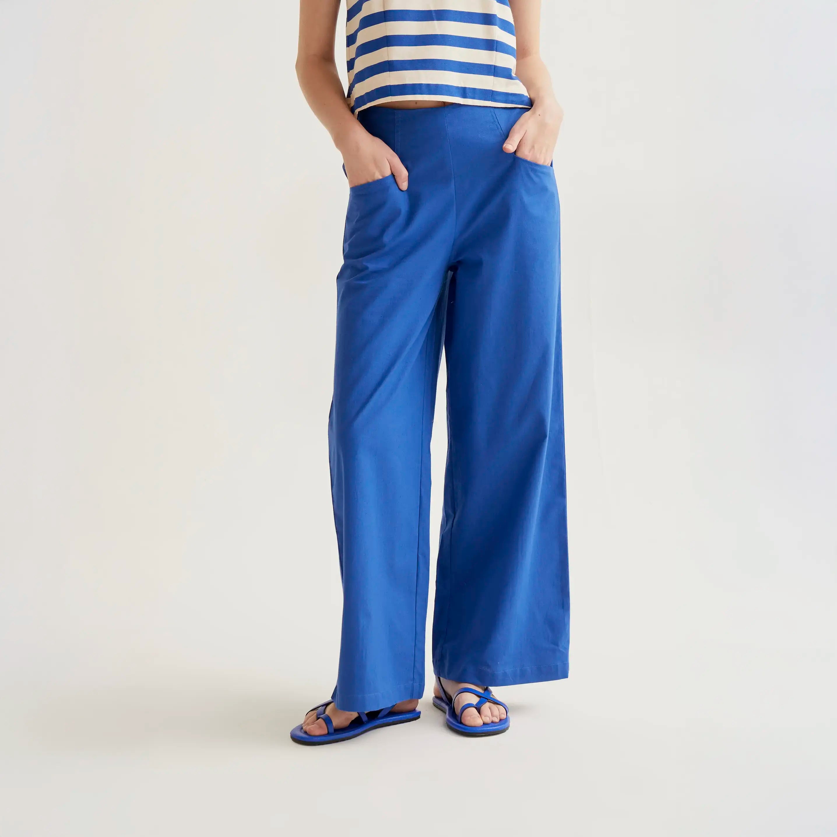 Pantalón 100% algodón azul