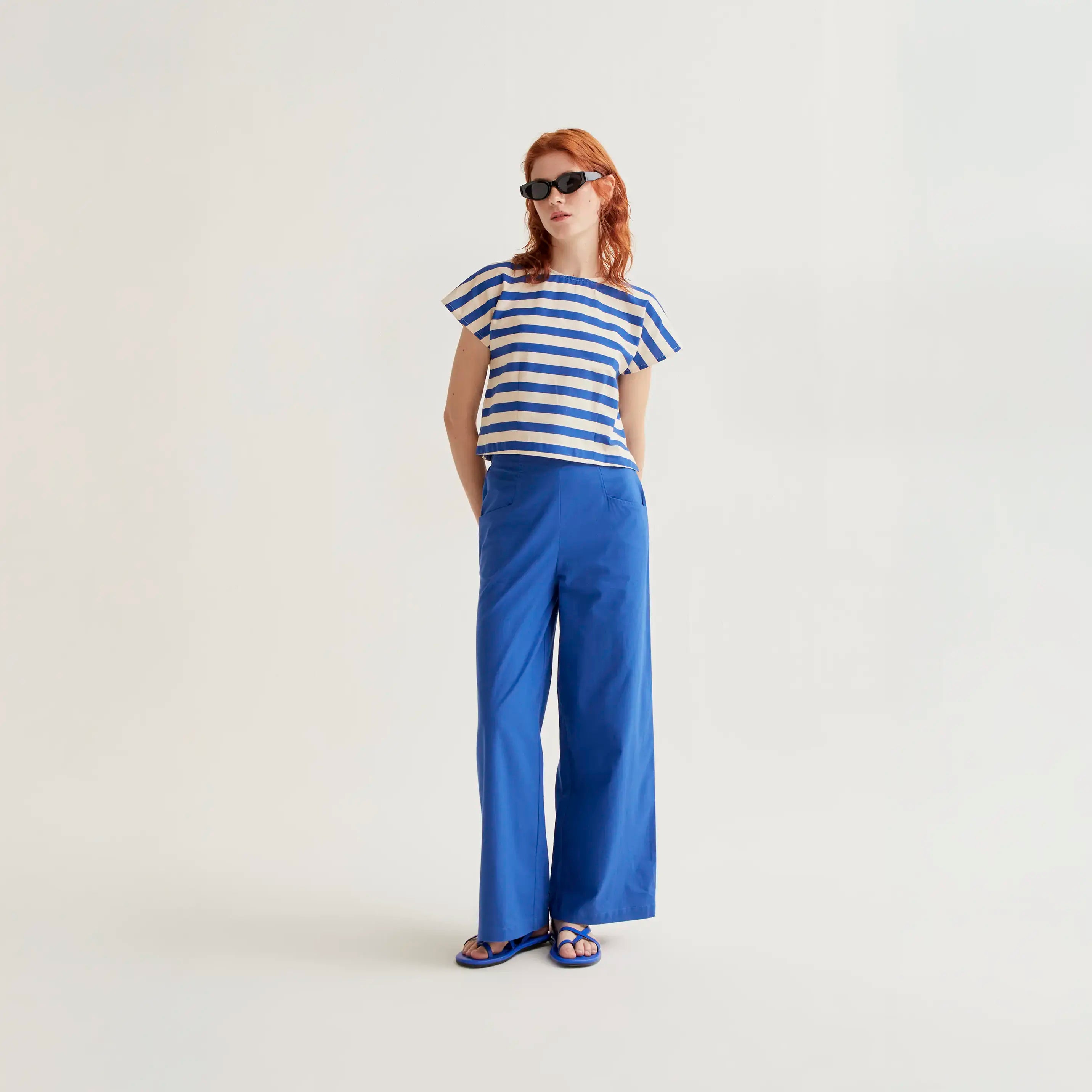 Pantalón 100% algodón azul