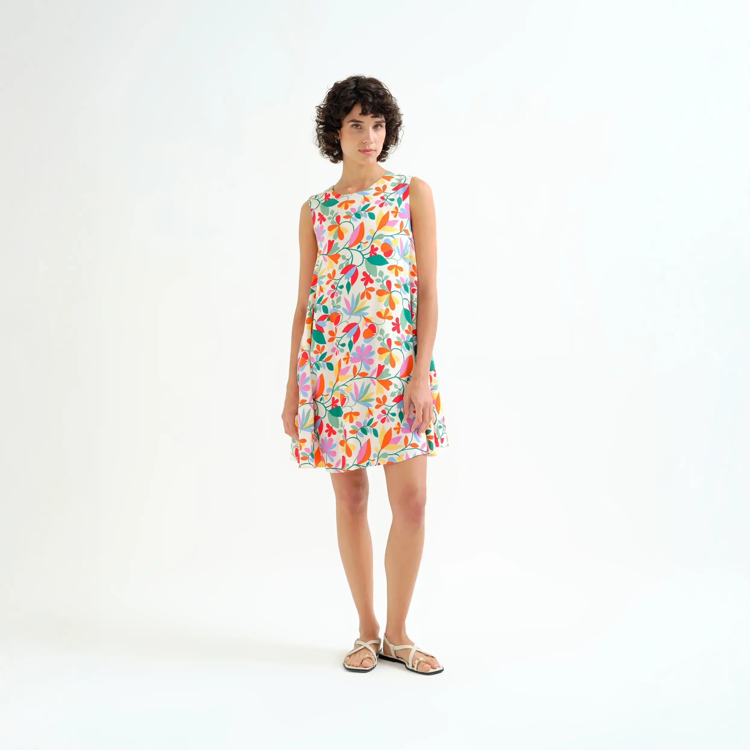 Vestido corto con estampado Lotto