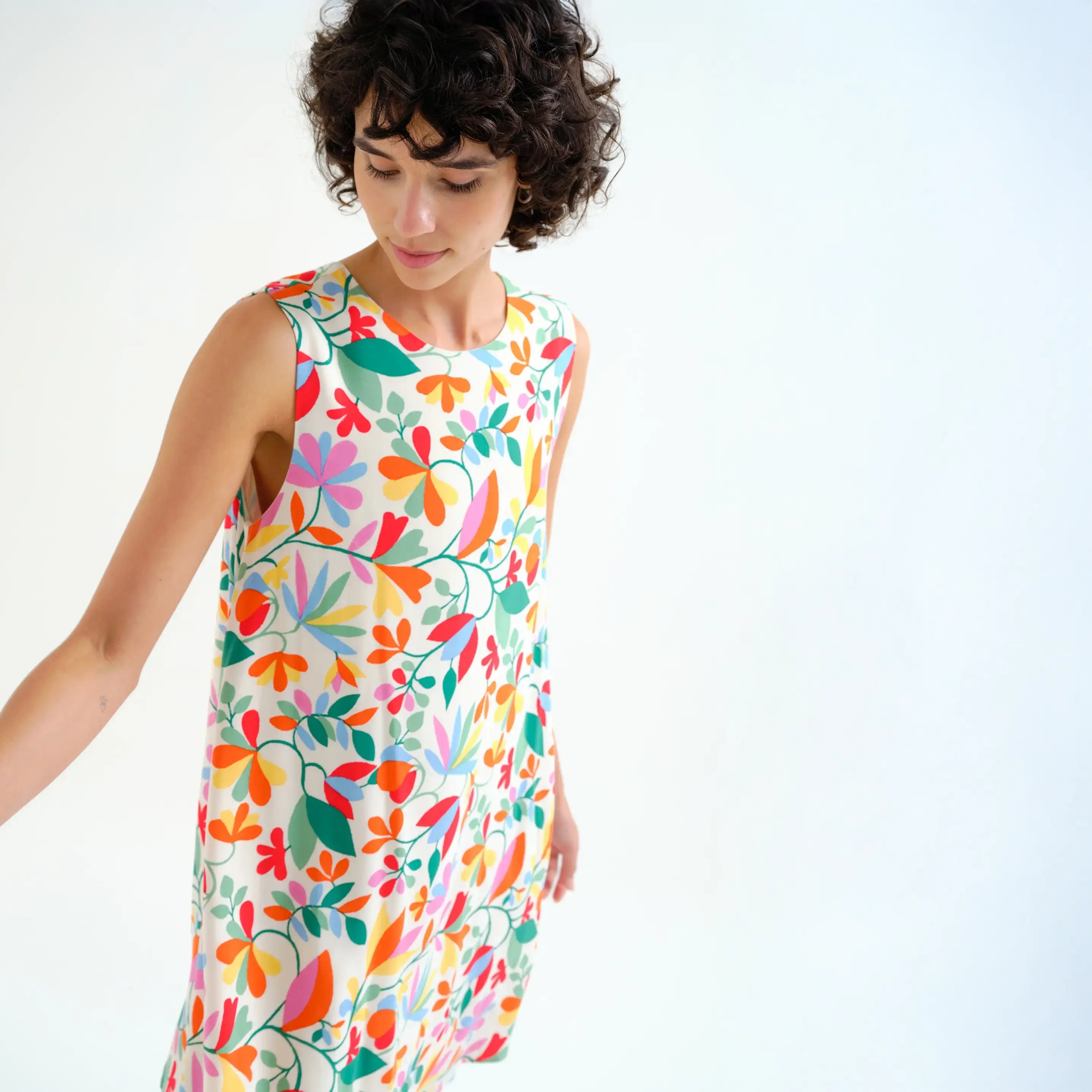 Vestido corto con estampado Lotto