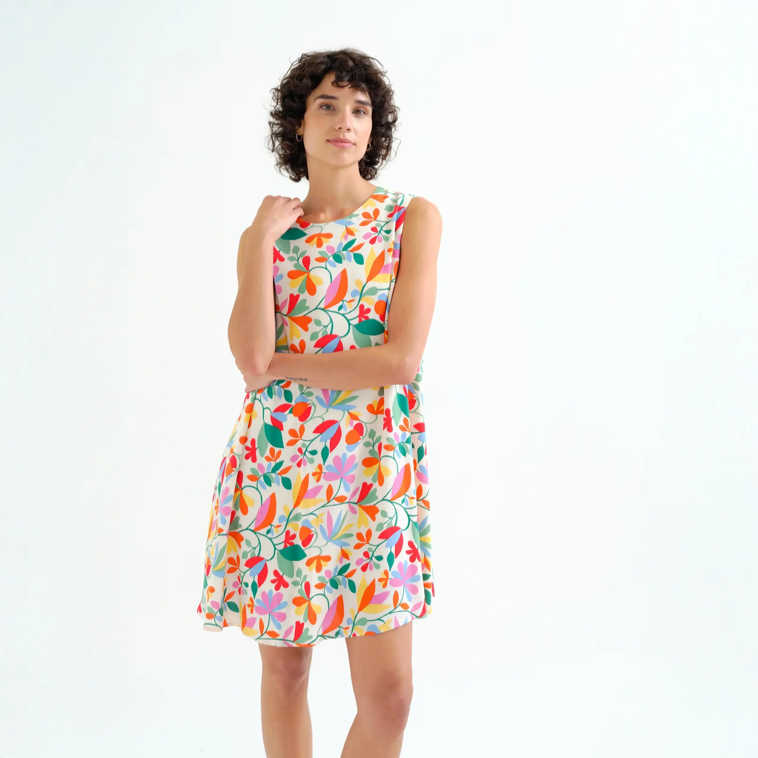 Vestido corto con estampado Lotto