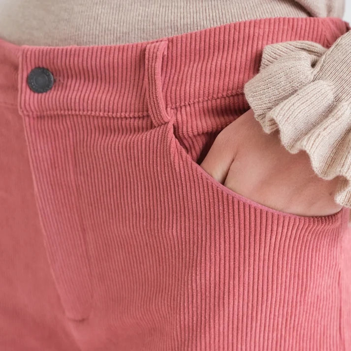 Pantalón de Pana Rosa Palo de Pernera Curva