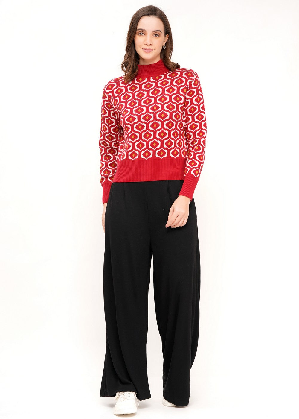 Jersey Eye Pattern Garnet