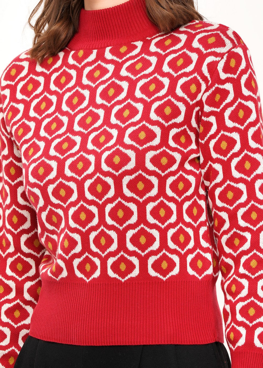 Jersey Eye Pattern Garnet