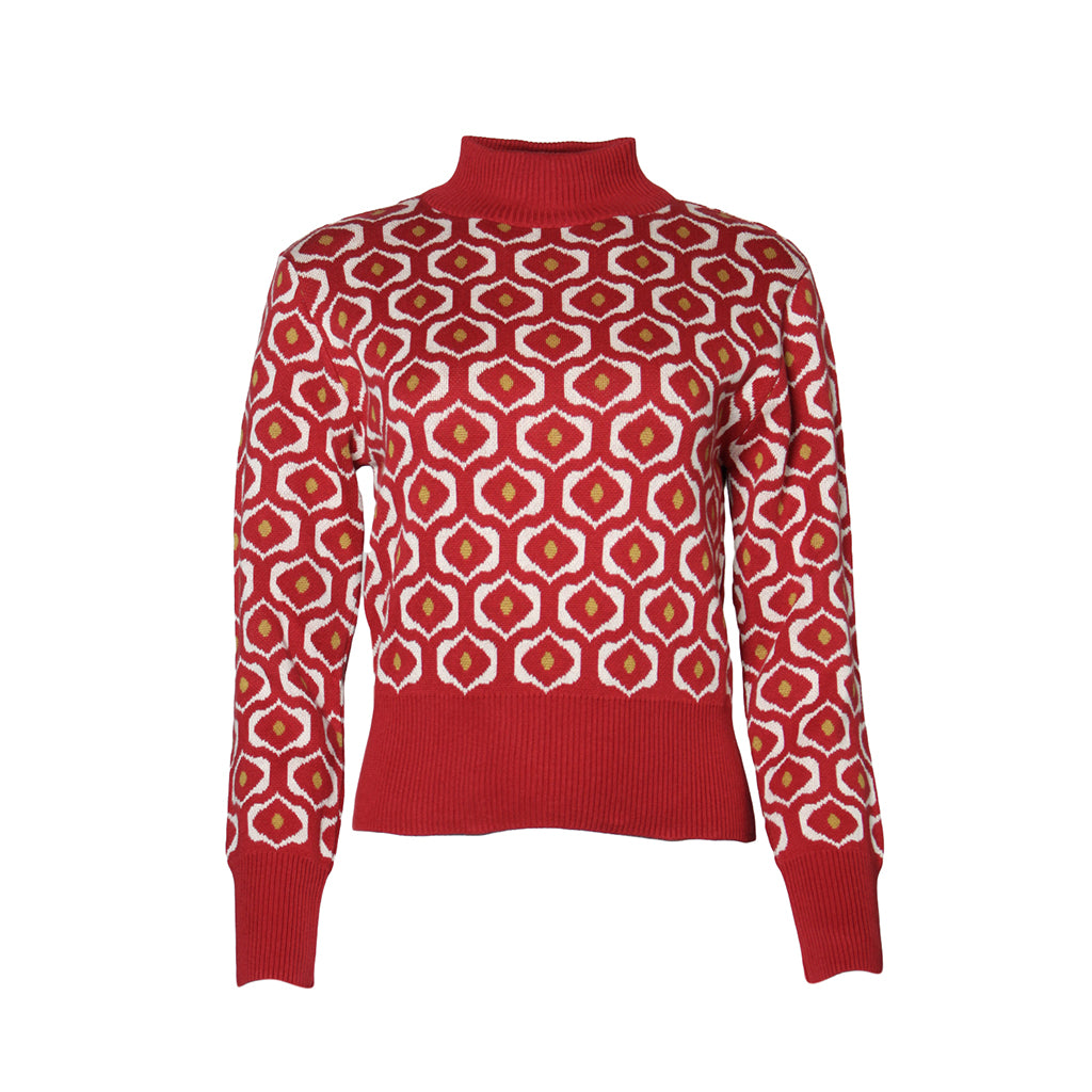 Jersey Eye Pattern Garnet