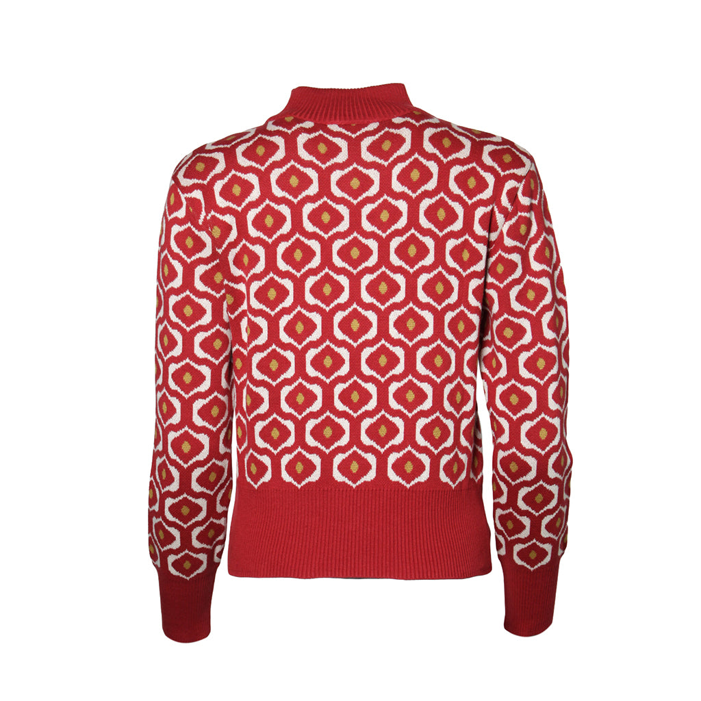 Jersey Eye Pattern Garnet