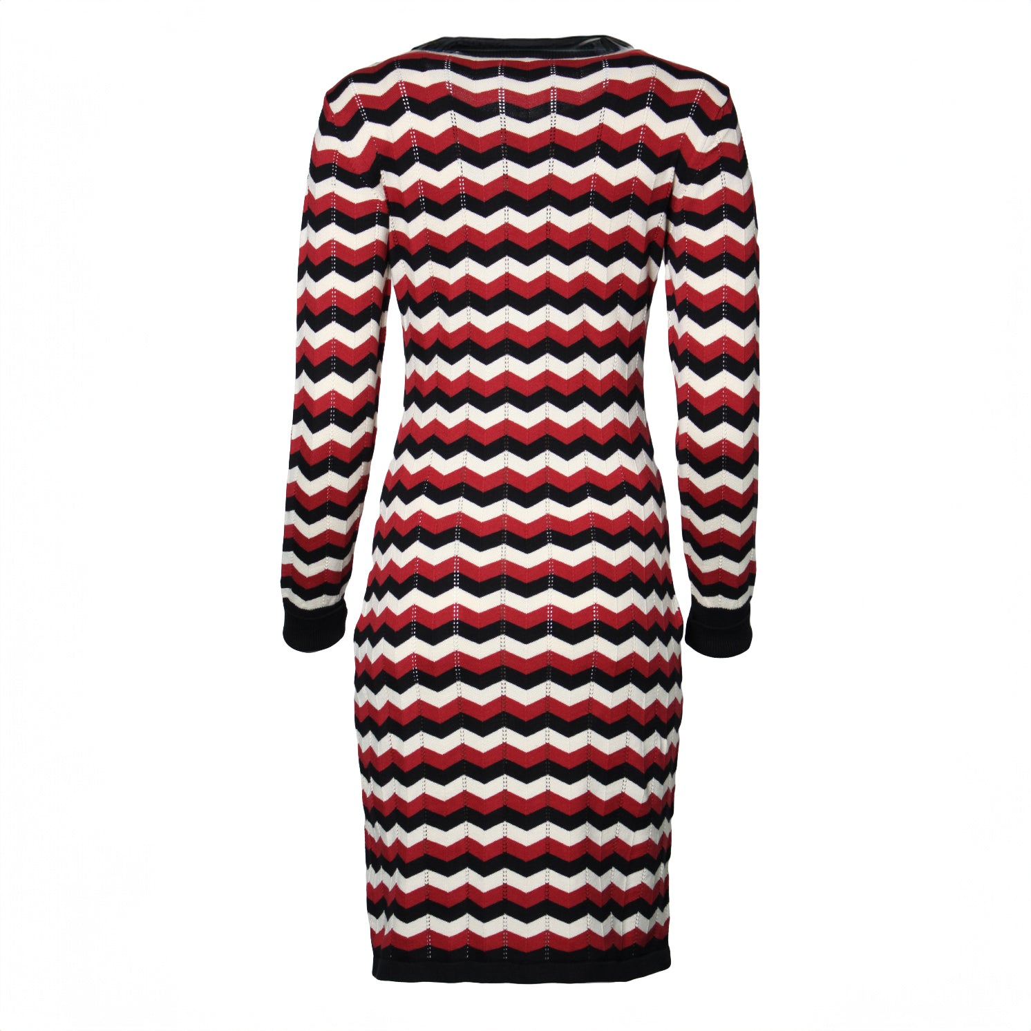 Vestido Weavy Rojo, Negro y blanco