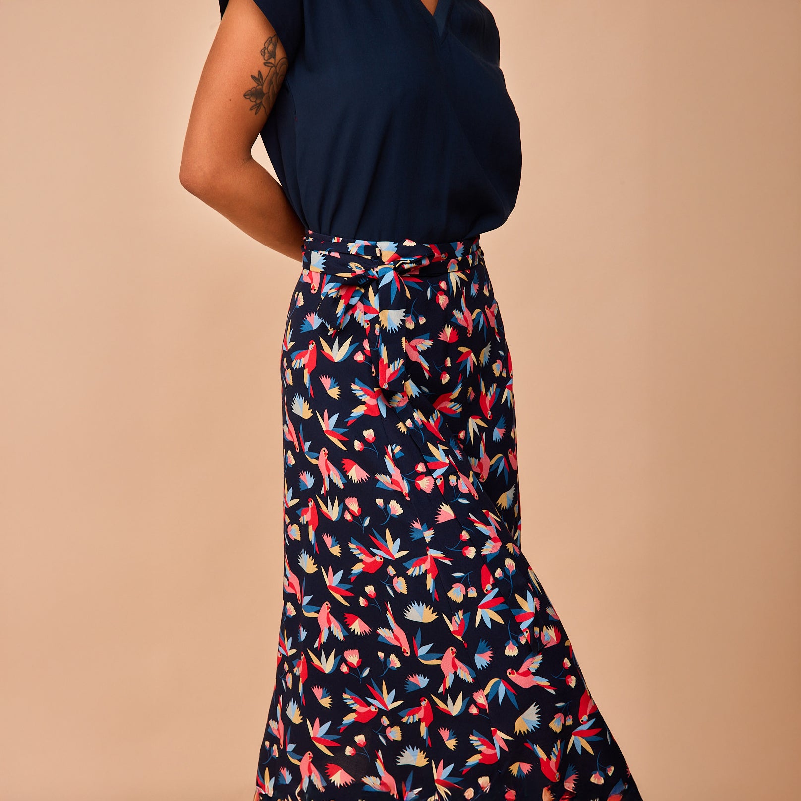 Falda Colindres Pájaros