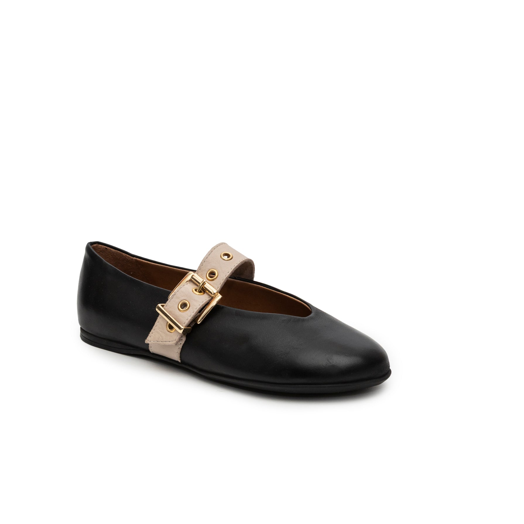 Nina negro y beige