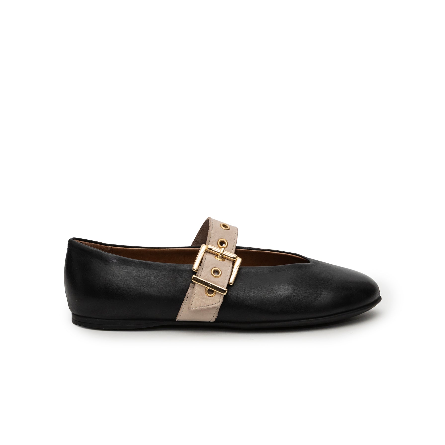 Nina negro y beige