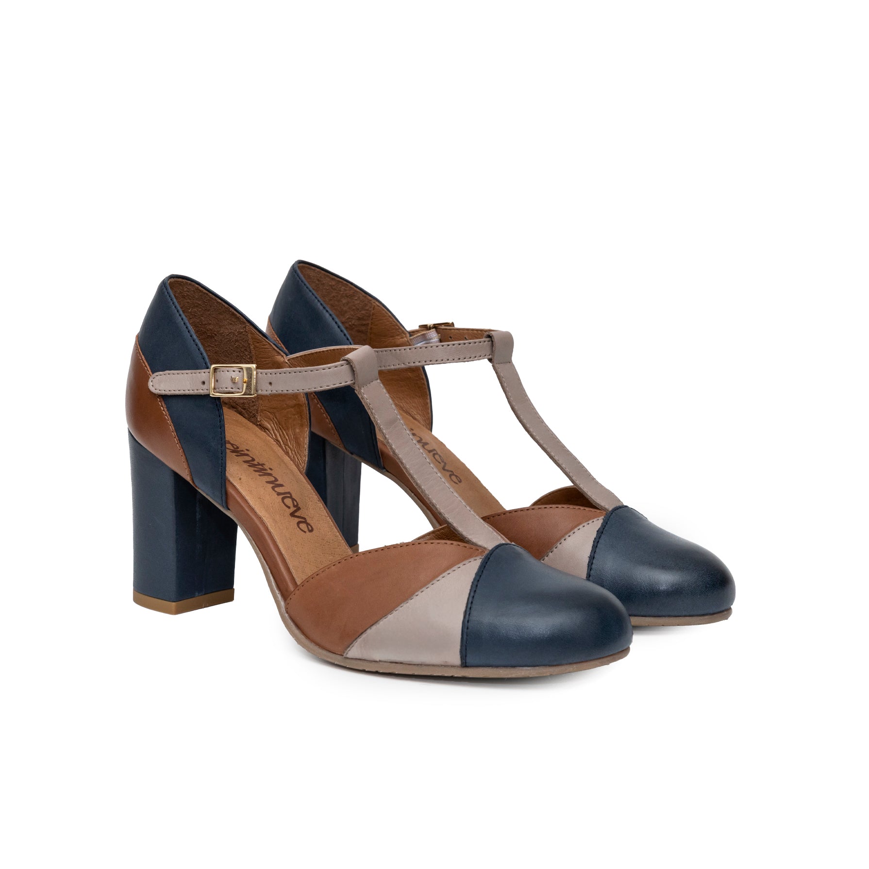 Magnolia azul, marrón y brandy