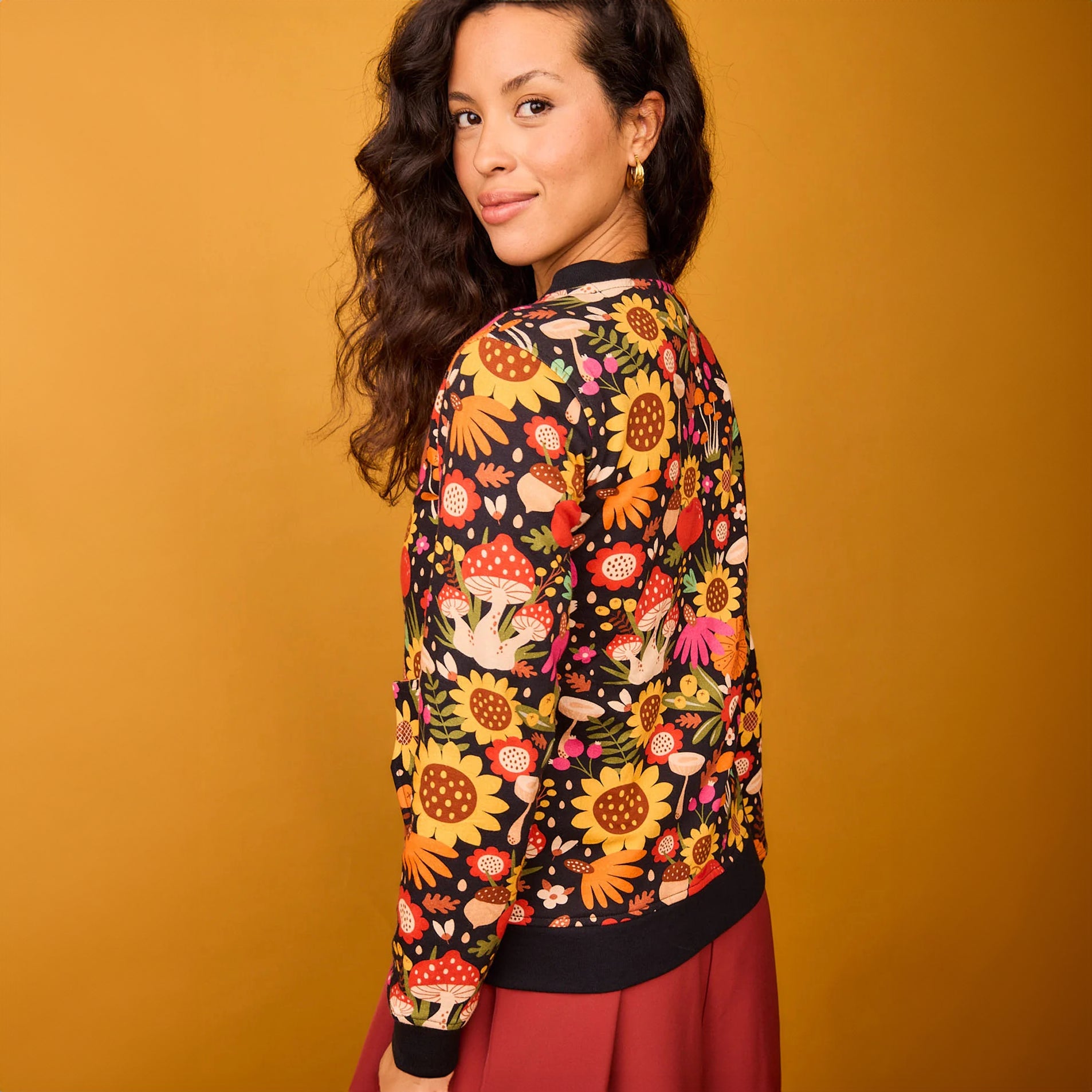 Bomber Bosque Blanca Girasol