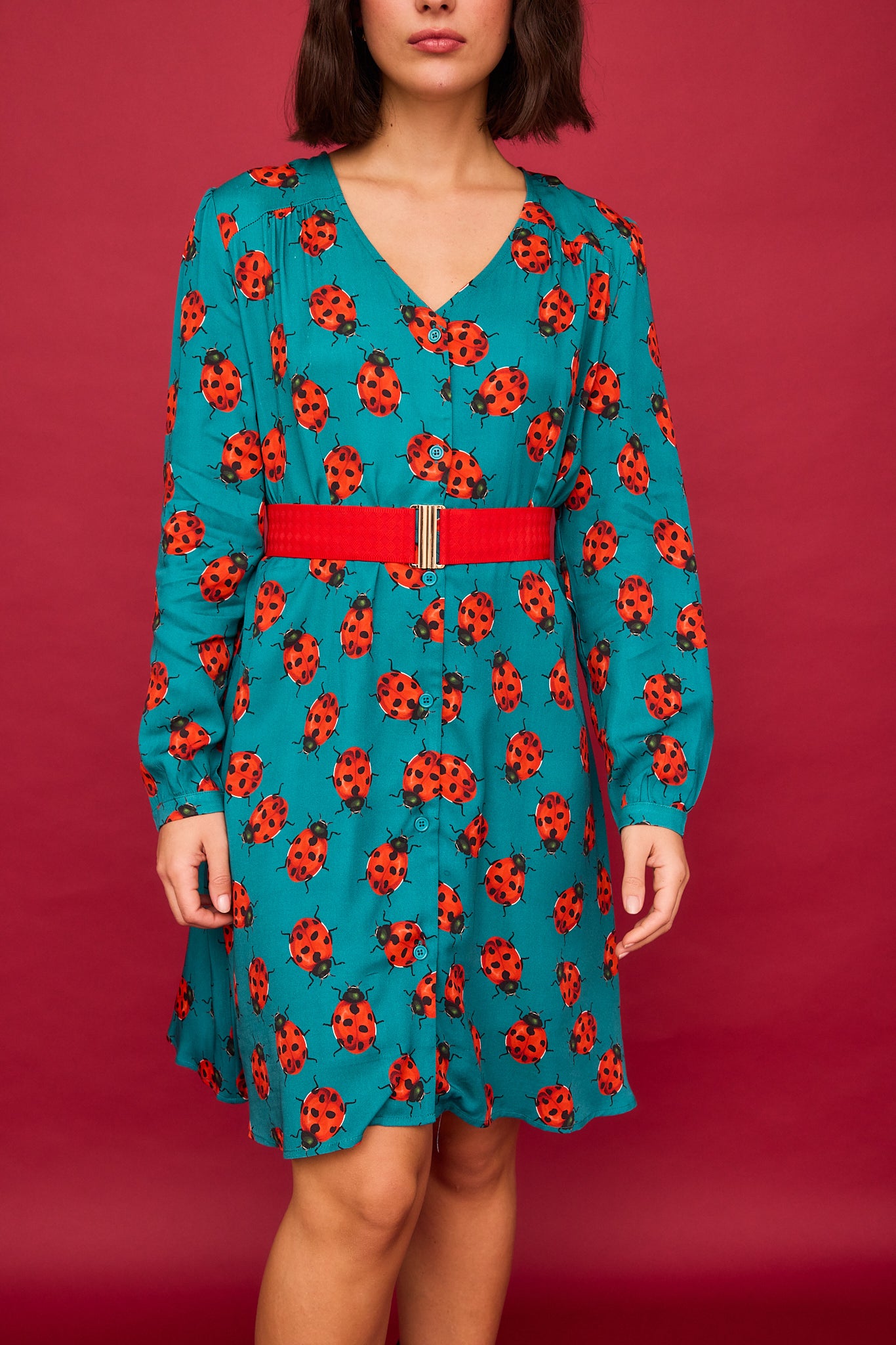 Robe courte coccinelle Berry