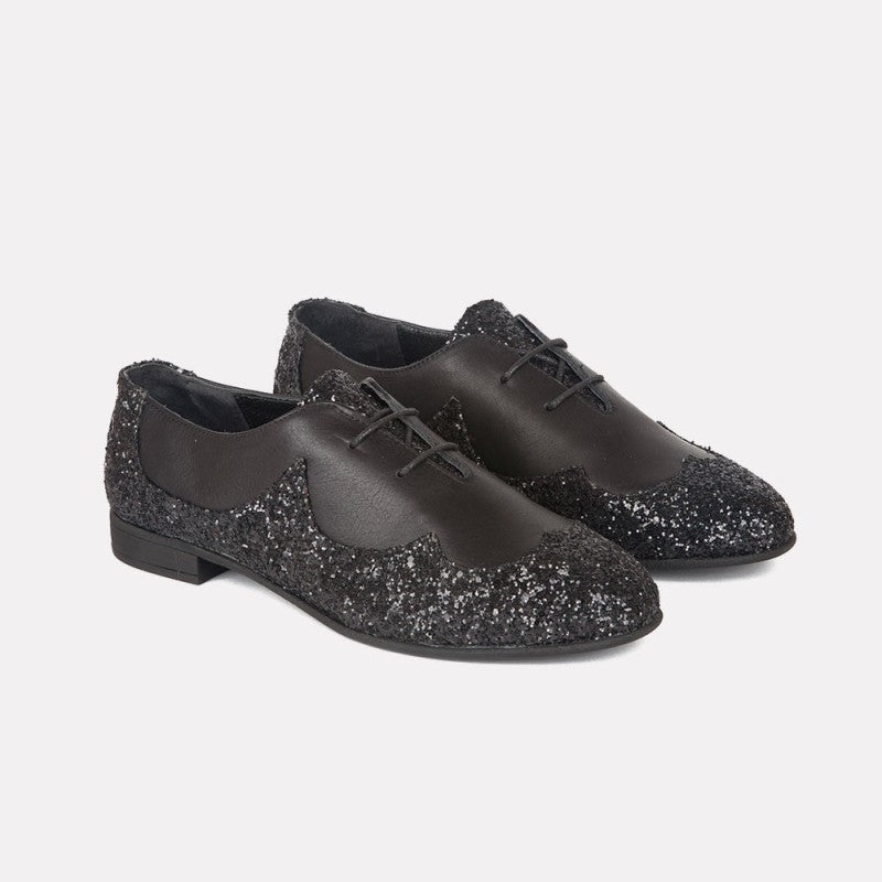 Agnes negro glitter