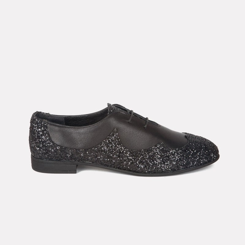 Agnes negro glitter