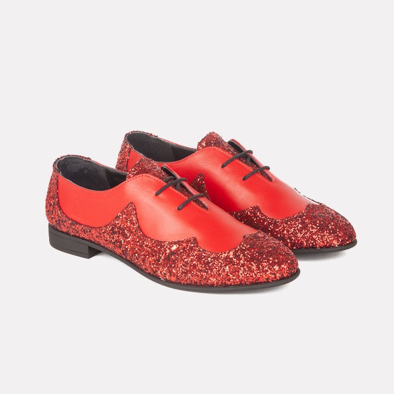 Agnes rojo glitter