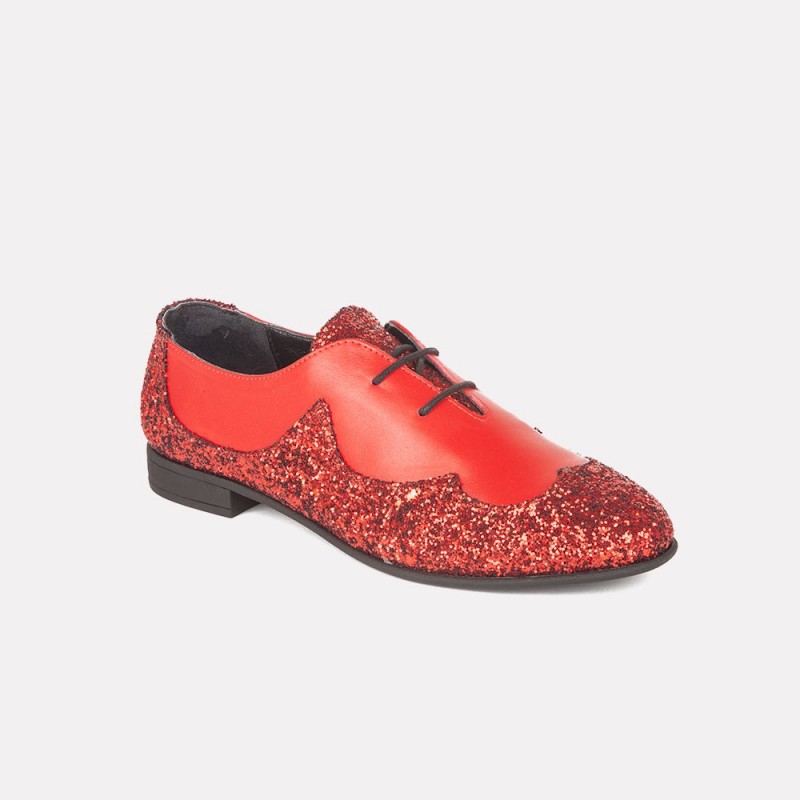Agnes rojo glitter