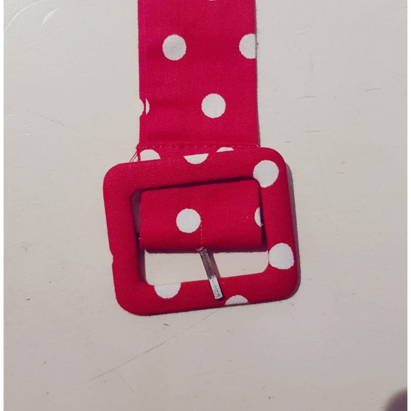 Cinturon de tela estampado