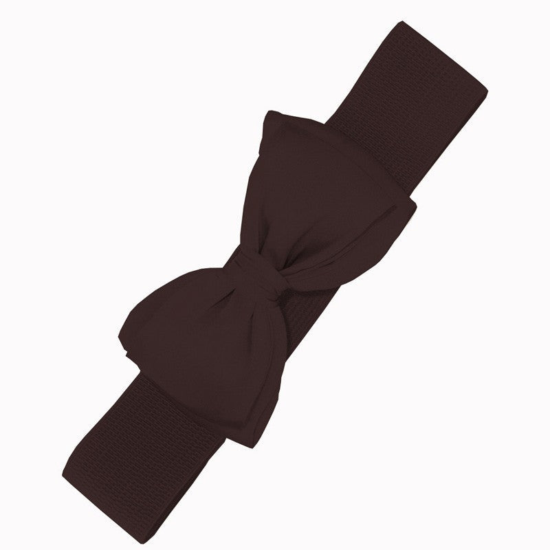 Cinturon Bella lazo grande marron oscuro