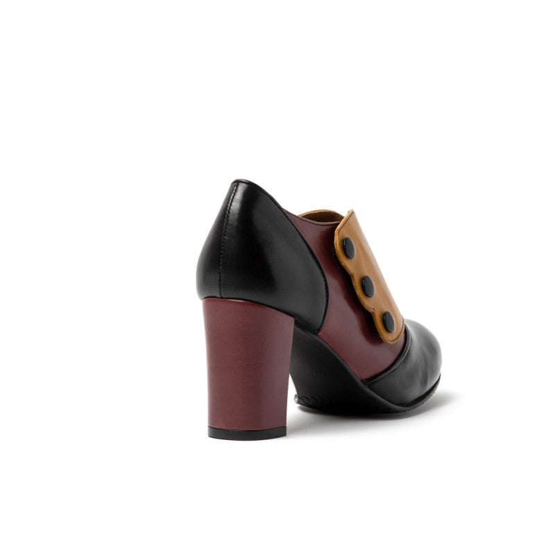 Berta negro y burdeos