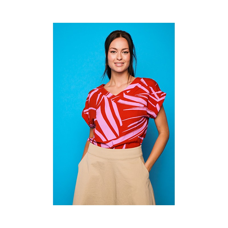 Camisa Campello rojo