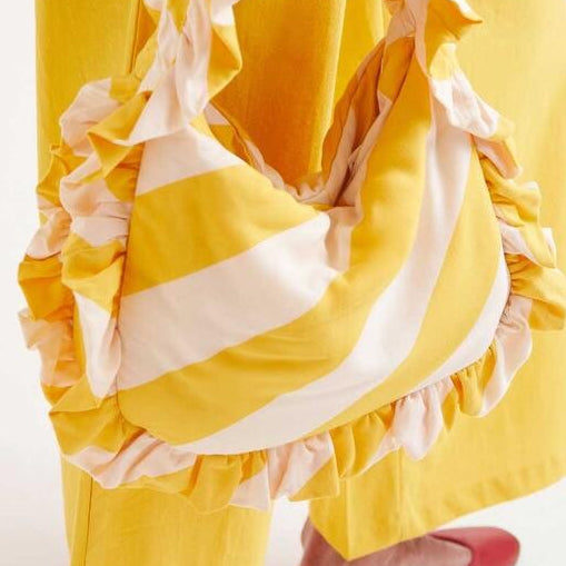 Bolso rayas amarillas