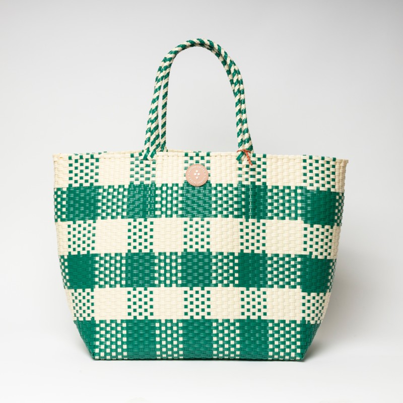 Bolso trenzado verde