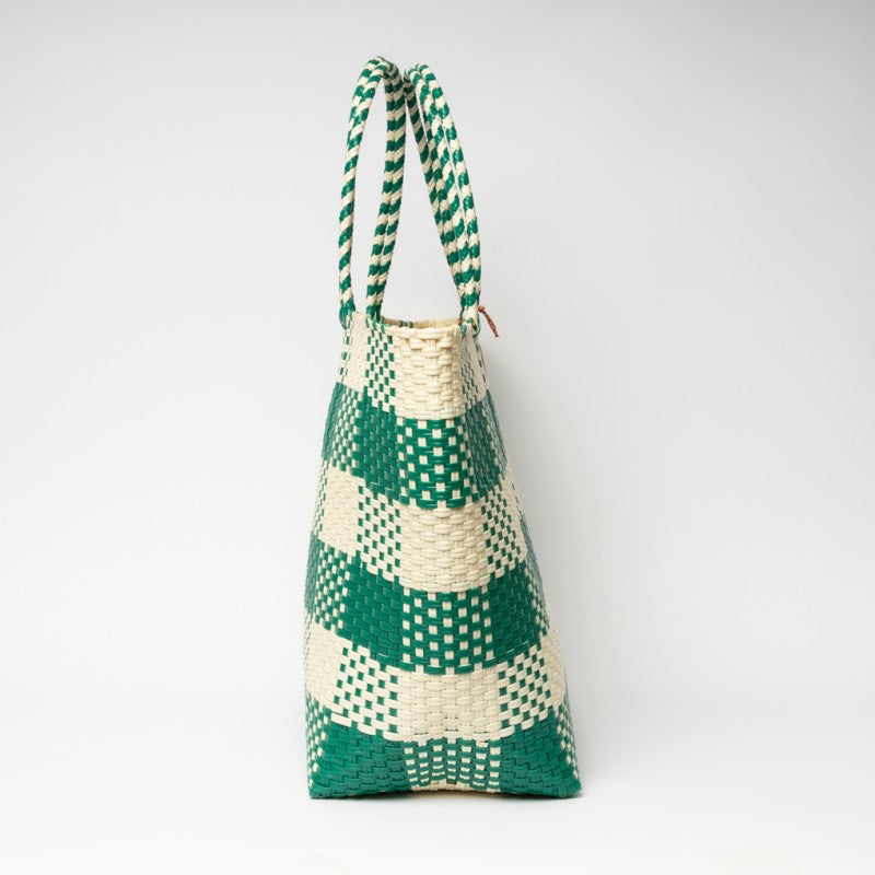 Bolso trenzado verde