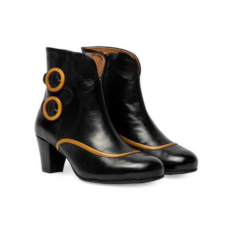 Ursula negro y mostaza