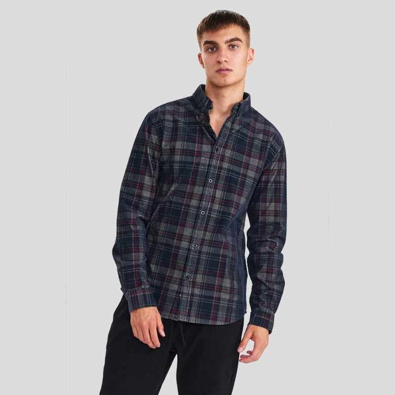 Camisa a cuadros de pana Akkonrad